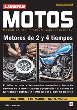 portada Motos Mecanica Reparacion Mantenimiento de Motores de 2 y 4 Tiempos (Con Version Digital) (Rustico)