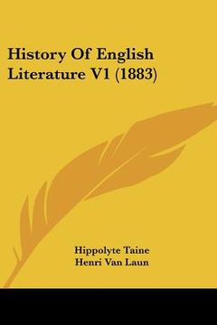 portada history of english literature v1 (1883) (en Inglés)