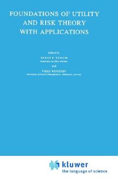 portada foundations of utility and risk theory with applications (in English)