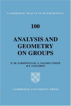 portada Analysis and Geometry on Groups Hardback (Cambridge Tracts in Mathematics) (in English)