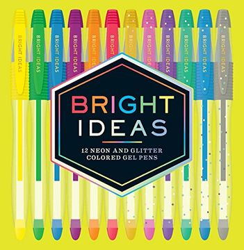 portada Bright Ideas: 12 Neon and Glitter Colored Gel Pens