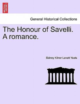 portada the honour of savelli. a romance. (en Inglés)