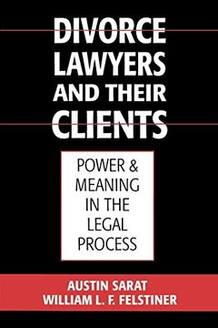 portada Divorce Lawyers and Their Clients: Power and Meaning in the Legal Process (in English)