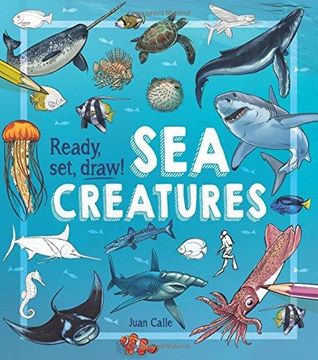 portada Ready, Set, Draw! Sea Creatures (Paperback) 