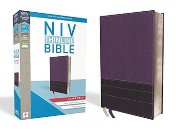 portada Niv, Thinline Bible, Large Print, Imitation Leather, Purple, red Letter Edition (en Inglés)