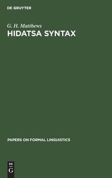 portada Hidatsa Syntax 