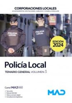 portada Policia Local. Temario General Vol. 3