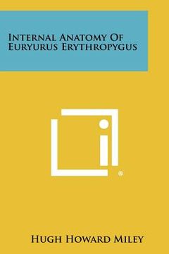 portada internal anatomy of euryurus erythropygus (en Inglés)