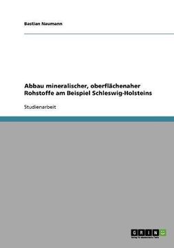 portada Abbau mineralischer, oberflächenaher Rohstoffe am Beispiel  Schleswig-Holsteins