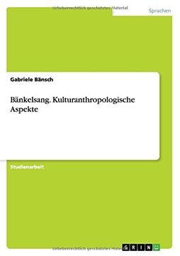 portada Bänkelsang. Kulturanthropologische Aspekte (German Edition)