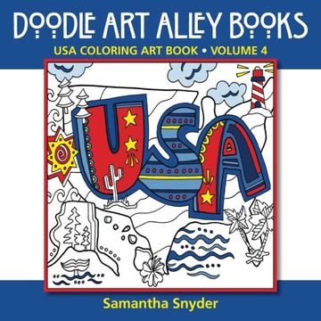 portada USA Coloring Art Book: Volume 4 (Doodle Art Alley Books) (in English)