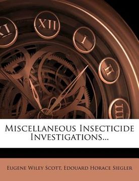 portada miscellaneous insecticide investigations... (in English)