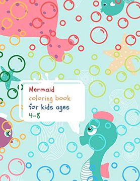 portada Mermaid Coloring Book for Kids (en Inglés)