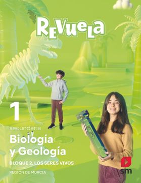 portada Biología y Geología. 1 Secundaria. Revuela. Región de Murcia