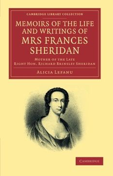 portada Memoirs of the Life and Writings of mrs Frances Sheridan Paperback (Cambridge Library Collection - Literary Studies) (en Inglés)