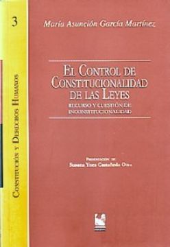 portada Control De Constitucionalidad De Las Leyes. Recurso Y Cuestion De Inconstitucionalidad