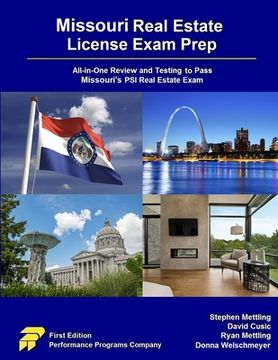 portada Missouri Real Estate License Exam Prep: All-in-One Review and Testing to Pass Missouri's PSI Real Estate Exam 