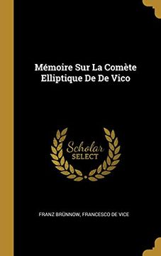 portada Mémoire Sur La Comète Elliptique de de Vico 