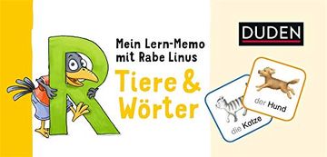 portada Bibliograph. Instit. Gmbh Mein Lern-Memo mit Rabe Linus - Tiere & Wörter (en Alemán)