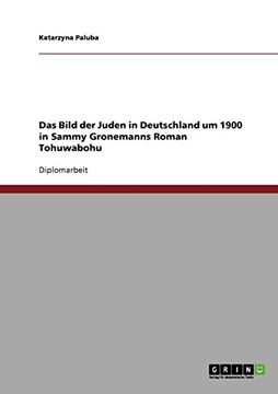 portada Das Bild der Juden in Deutschland um 1900 in Sammy Gronemanns Roman Tohuwabohu (German Edition)