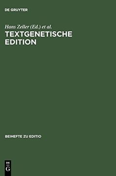portada Textgenetische Edition (Editio (en Alemán)