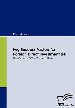 portada key success factors for foreign direct investment (fdi) (en Inglés)