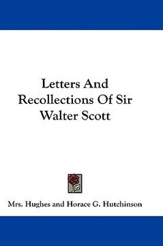 portada letters and recollections of sir walter scott (in English)