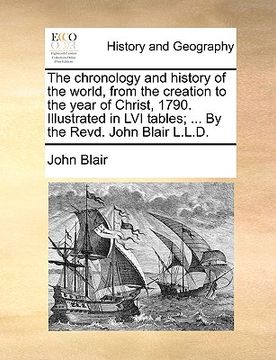 portada the chronology and history of the world, from the creation to the year of christ, 1790. illustrated in lvi tables; ... by the revd. john blair l.l.d. (en Inglés)