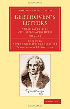 portada Beethoven's Letters 2 Volume Set: Beethoven's Letters: A Critical Edition With Explanatory Notes: Volume 1 (Cambridge Library Collection - Music) (en Inglés)