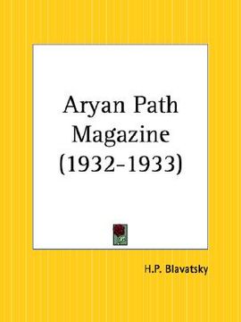 portada aryan path magazine, 1932-1933 (in English)