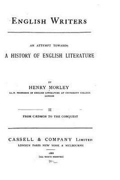 portada English Writers, an Attempt Towards a History of English Literature