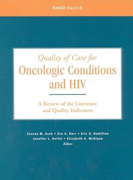 portada Quality of Care for Oncologic Conditions and Hiv: A Review of the Literature and Quality Indicators (en Inglés)