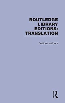 portada Routledge Library Editions: Translation (in English)