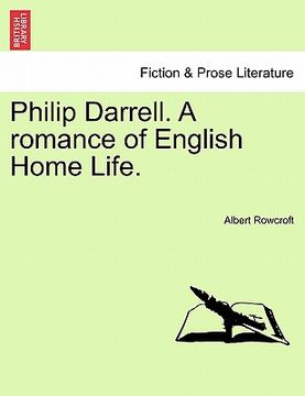 portada philip darrell. a romance of english home life. (en Inglés)