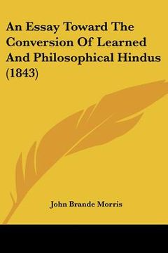 portada an essay toward the conversion of learned and philosophical hindus (1843)