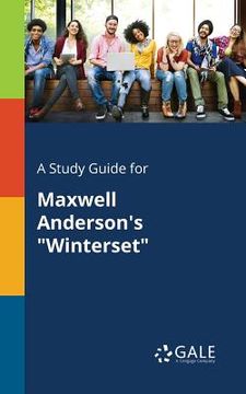 portada A Study Guide for Maxwell Anderson's "Winterset"