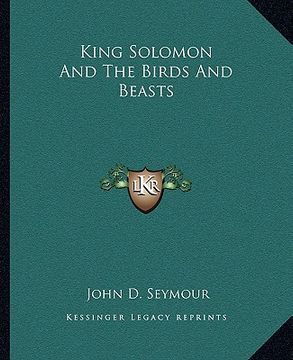 portada king solomon and the birds and beasts (in English)