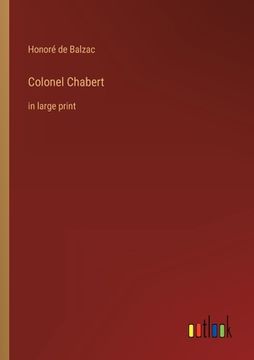 portada Colonel Chabert: in large print (en Inglés)