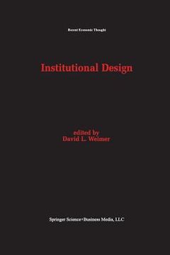 portada Institutional Design (en Inglés)