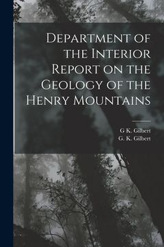 portada Department of the Interior Report on the Geology of the Henry Mountains