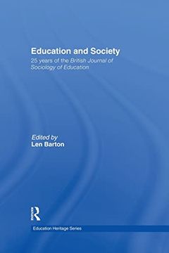 portada Education and Society: 25 Years of the British Journal of Sociology of Education