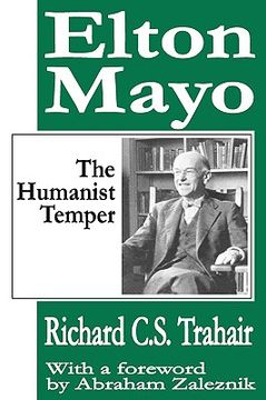 portada elton mayo: the humanist temper
