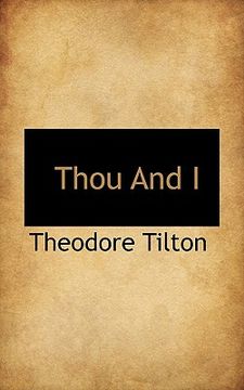 portada thou and i (en Inglés)