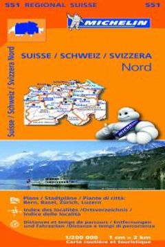 portada Mapa 551 Suisse / Schweiz / Svizzera Nord