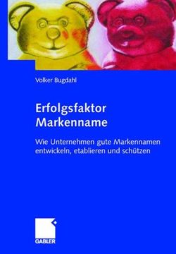 portada Erfolgsfaktor Markenname: Wie Unternehmen gute Markennamen entwickeln, etablieren und schützen (German Edition)