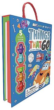 portada Things That go: On-The-Go Coloring kit With Stackable Crayons (in English)