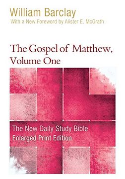 portada The Gospel of Matthew, Volume 1 (Enlarged Print) (The new Daily Study Bible) (en Inglés)