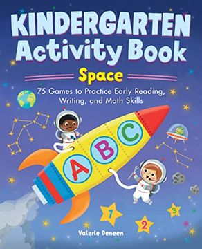 portada Space: 75 Games to Practice Early Reading, Writing, and Math Skills (School Skills Activity Books) (en Inglés)