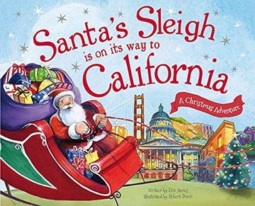 portada Santa's Sleigh is on its way to California: A Christmas Adventure (en Inglés)