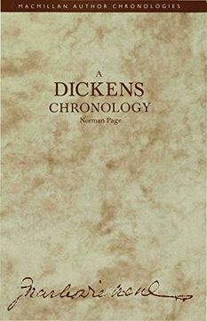 portada Dickens Chronology (Author Chronologies Series)